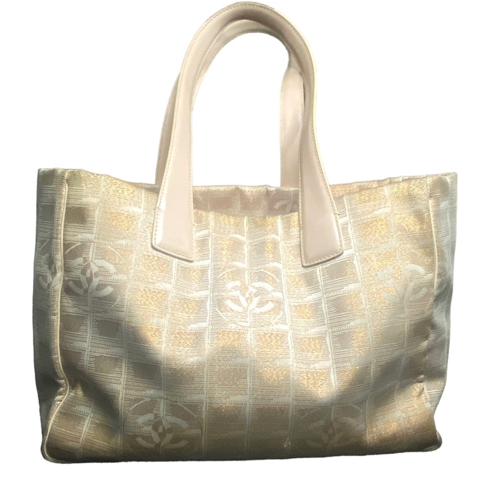 Chanel Travel Tote Bag Beige/Authentic